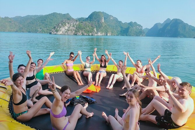 Oasis Bay Party Cruise 2 Days 1 Night - Ha Long Bay Tour - Ti Top Island: beach time with a view