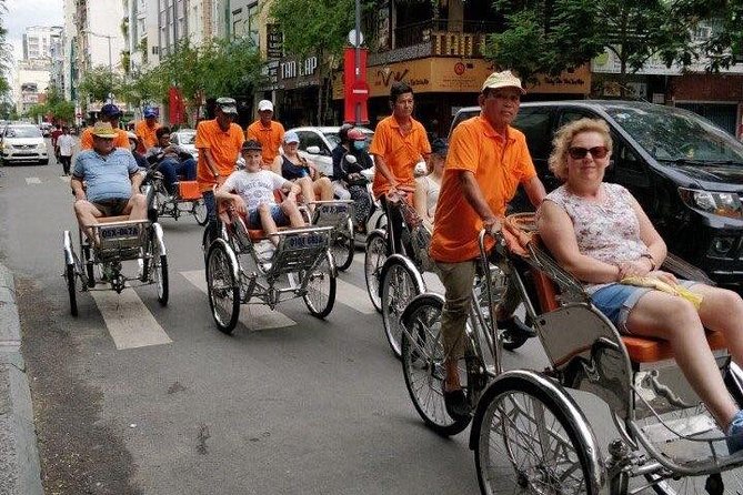 One hour cyclo tour around Saigon - Bitexco Financial Tower from street level