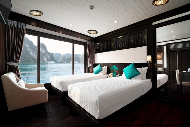 Overnight Luxury 5 Star Alisa Cruise with Meals, Kayak or Bamboo Boat - Sunset, Cooking, and Dinner on Board