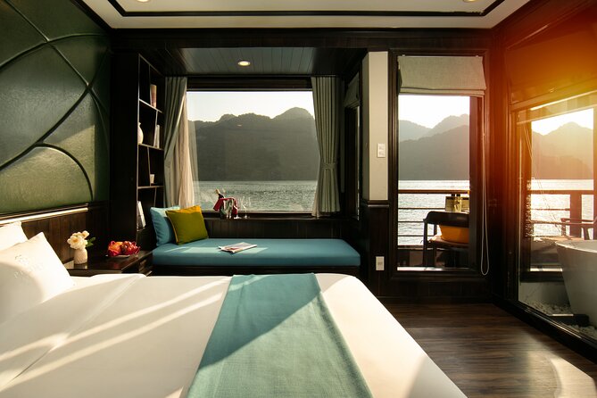 Peony Cruise 5</em> Lan Hạ Bay 2 days 1 night with 2 ways transfer – Why this overnight route makes sense’ /></p>
<p><p>Ha Long Bay is famous for its tall limestone islands, but the usual day trips can feel tightly packed. You spend hours getting to the harbor, then watch the clock while the boat squeezes in food, scenery, and one or two activities before turning back.</p>
</p>
<p><p>Peony Cruise gives you a night on the water. That extra time matters because the trip reaches both Ha Long Bay and Lan Ha Bay, with Tra Bau listed as the Day 1 destination and Cat Ba Island appearing on the return route. You get more than a quick harbor outing, even though the total trip lasts only two days and one night.</p>
</p>
<p><p>I especially like the less touristic route promised here. That does not mean you will have the bay to yourself. A maximum of 40 people is still a group setting, and several boats operate in the wider bay area. Still, a route through Lan Ha Bay can feel more removed from the busiest sightseeing pattern.</p>
</p>
<p><p>The cruise is also designed around comfort. Cabins have large windows facing the bay, so you do not need to spend every scenic hour outside to see the limestone formations. That is useful if weather turns cool, if you want a quiet break, or if you simply prefer watching the view from your room.</p>
</p>
<div class="twil" style="margin: 20px 0; padding: 15px 0;"><p>More Boat Trips in Hanoi</p><ul style="margin: 10px 0; padding-left: 0; list-style: none;"><li style="margin: 0 0 12px 0; padding: 0 0 12px 0; border-bottom: 1px solid #eee; line-height: 1.4;"><a href="https://vietnameseinsider.com/hanoi-ha-long-bay-day-cruise-swimming-meal-kayaking/">Hanoi: Ha Long Bay Day Cruise – Swimming, Meal, Kayaking</a><br><span style="font-size: 0.82em; color: #555;"><span style="color: #12C4AC;">★</span> 4.7 · 7,415 reviews</span></li><li style="margin: 0 0 12px 0; padding: 0 0 12px 0; border-bottom: 1px solid #eee; line-height: 1.4;"><a href="https://vietnameseinsider.com/ninh-binh-full-day-tour-from-hanoi-to-hoa-lu-tam-coc-mua-cave-via-boat-bike/">Ninh Binh Full-Day Tour from Hanoi to Hoa Lu, Tam Coc & Mua Cave Via Boat & Bike</a><br><span style="font-size: 0.82em; color: #555;"><span style="color: #12C4AC;">★</span> 5.0 · 4,384 reviews</span></li><li style="margin: 0; padding: 0; border-bottom: none; line-height: 1.4;"><a href="https://vietnameseinsider.com/amanda-cruise-ha-long-lan-ha-bay-all-inclusive-2d1n-3d2n/">Amanda Cruise – Ha Long, Lan Ha Bay – All Inclusive 2D1N & 3D2N</a><br><span style="font-size: 0.82em; color: #555;"><span style="color: #12C4AC;">★</span> 5.0 · 4,358 reviews</span></li></ul></div><h2 id="hanoi-to-tuan-chau-an-early-start-with-one-detail-to-check">Hanoi to Tuan Chau: an early start with one detail to check</h2>
<p><img width="669" height="446" decoding="async" src=