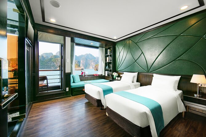 Peony Cruise : Unique 2 Days Tuan Chau - Halong bay - Lan Ha Bay - Dining on board, from lunch to a five-course dinner