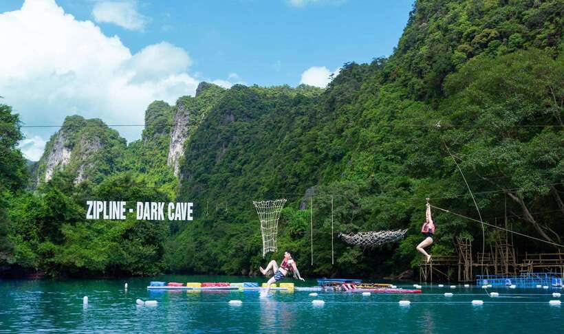 Phong Nha: Zipline Dark Cave & Paradise Cave Exploration - Lunch near Phong Nha
