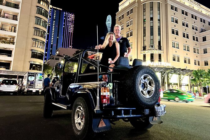 Private Jeep City Tour Saigon by Night and Skybar Drink - French-era landmarks in quick succession