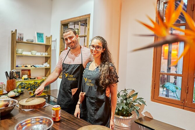 Rose Kitchen Hanoi: Market, Cooking & Culture Tour + Free PickUp - A garden meal turns the lesson into lunch or dinner