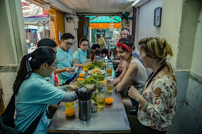 Saigon After Dark With Seafood, Beer & Live Music Bar - Walking through Ho Thi Ky Flower Market
