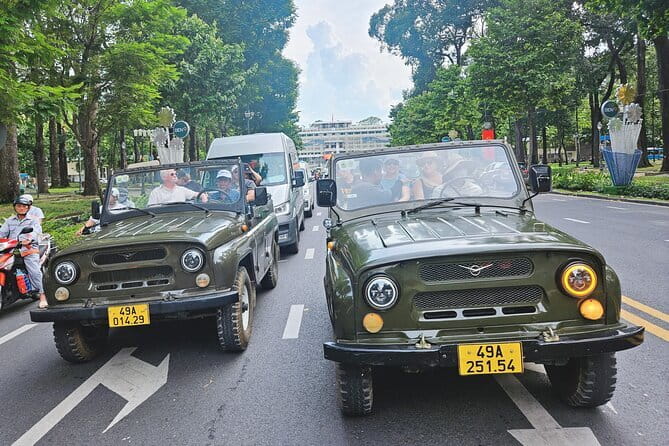 Saigon Jeep Tour : HIGHLIGHTS & HIDDEN GEMS By Vietnam Army Jeep - A quick look at Notre Dame Cathedral