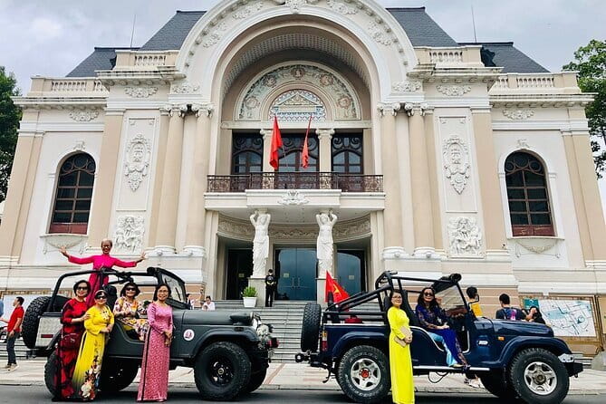 Saigon US Army Jeep Tours: History, Culture & Street Food - Riding through Saigon in an open American Jeep
