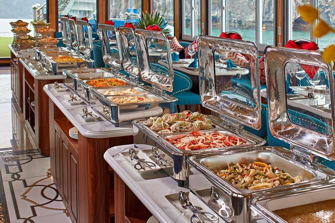 Sea Lion Luxury 5-Star Halong Day Cruise,Buffet Lunch,Shuttle Bus - Buffet lunch and the late-afternoon party