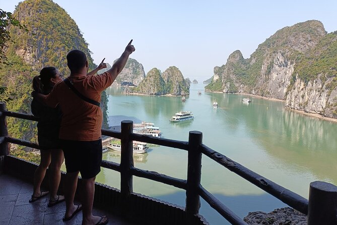 Shore Excursion: Amazing Day Cruise at Ha Long Bay - Ti Top Island: beach, swimming, or a steep viewpoint