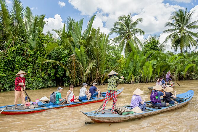 Small-group 2-Day Mekong Delta: Floating market, Cooking Class... - Hand-rowed boats, village life, and Cai Be