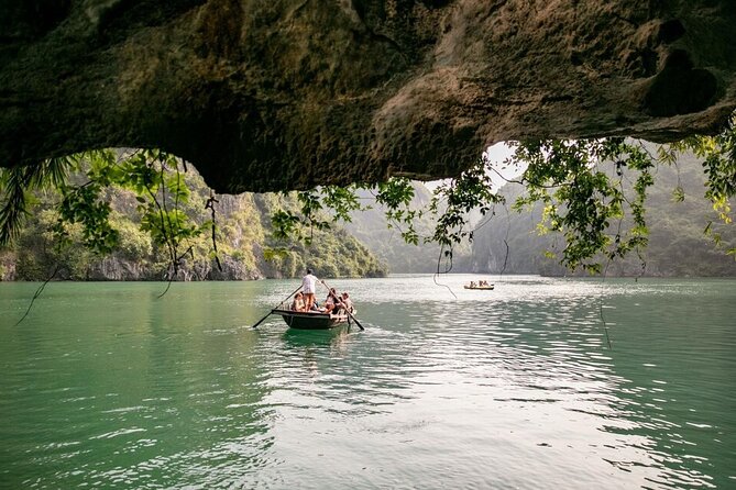 Swan Cruises Ha Long & Bai Tu Long Bay 2D1N - Thien Canh Son Cave - Sunset tea and an overnight anchorage