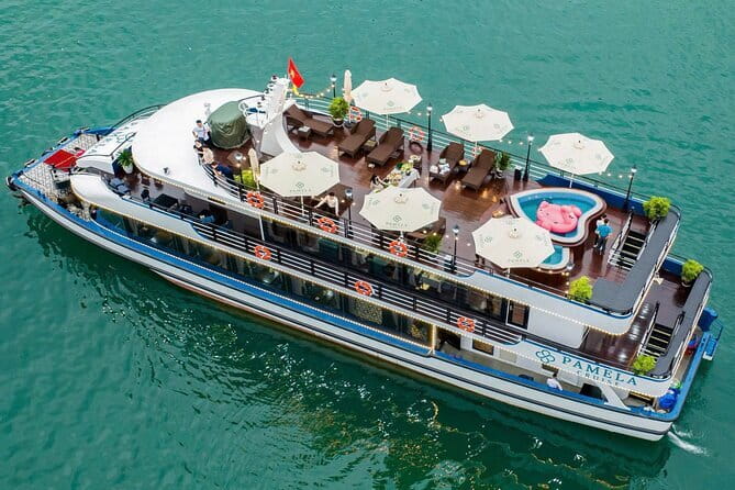Taliya Day Cruise: Top Luxury Tour in Halong Bay & Lan Ha Bay - Bright Cave by local rowing boat