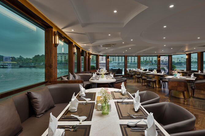 The Catamaran Luxury Day Cruise to Halong Bay from Hanoi(Best Selling) - Bright and Dark Cave by kayak or bamboo boat