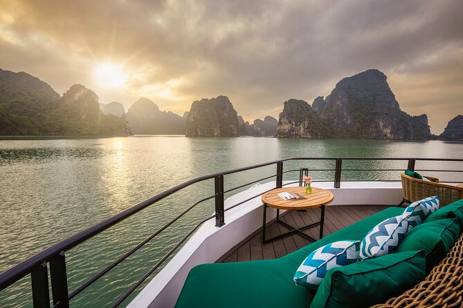 The Catamaran Luxury Day Cruise to Halong Bay from Hanoi(Best Selling) - Cooking class and sunset tea