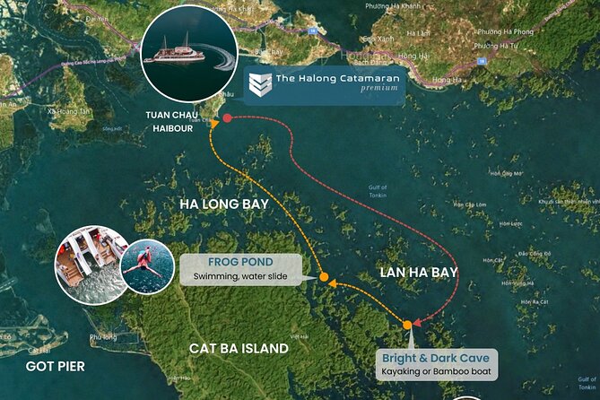 The Halong Catamaran Premium Day Cruise From Ha Long Bay - A premium catamaran with room to spread out