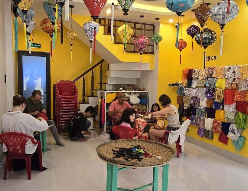 The Lantern Lady: Traditional Lantern Class in Old Town - Making the fabric lantern you can pack