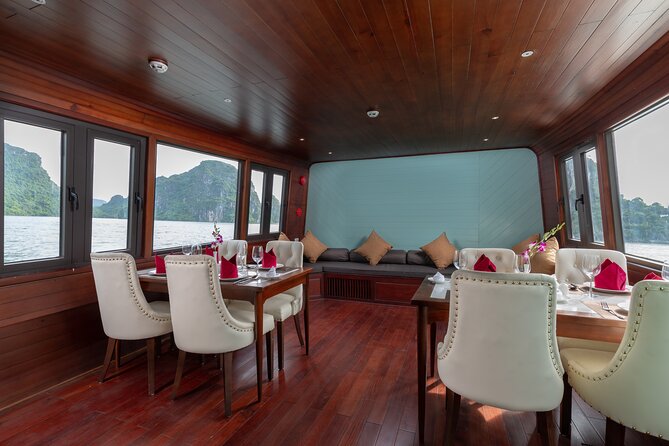 Unique Halong Private Day Cruise - Fishing Village, Kayak - A Boat Built for Open-Air Bay Views