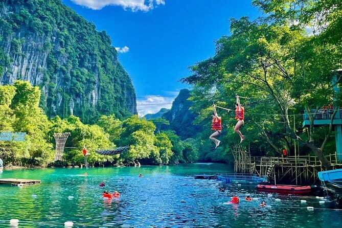 Zipline Dark cave & Paradise cave: Full-day Exploration - Leaving Dong Hoi and reaching the park